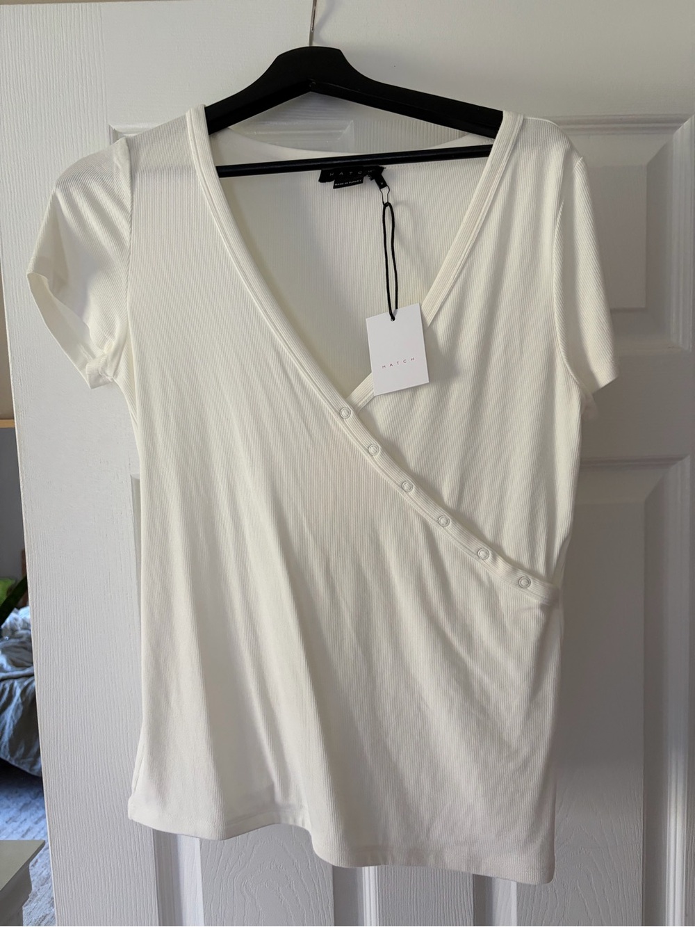 Hatch Maternity softest rib nursing tee medium